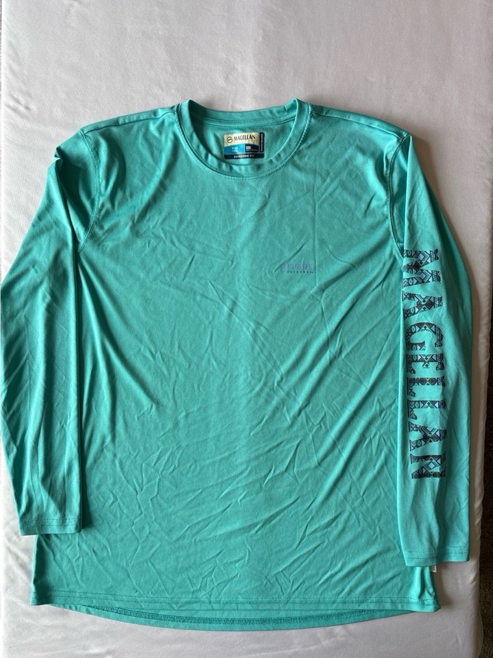 Magellan Outdoors Long-Sleeve Performance Tee - Teal